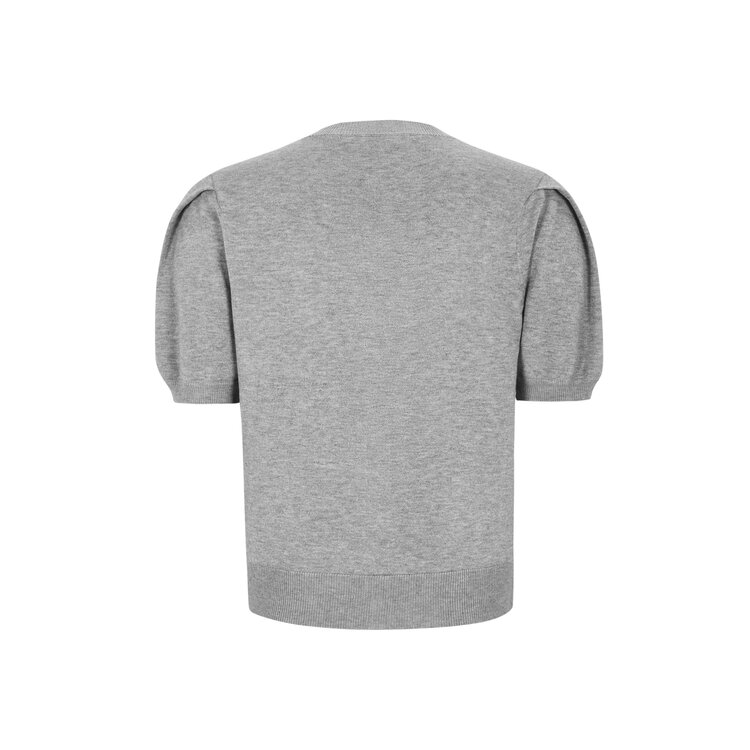 Soft Rebels Marla SS O-Neck Cardigan Knit Light Grey Melange