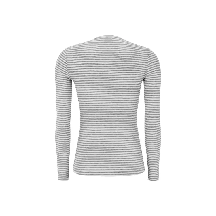Soft Rebels Fenja Stripe O-Neck Top Light Grey Melange