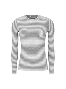 Soft Rebels Fenja Stripe O-Neck Top Light Grey Melange