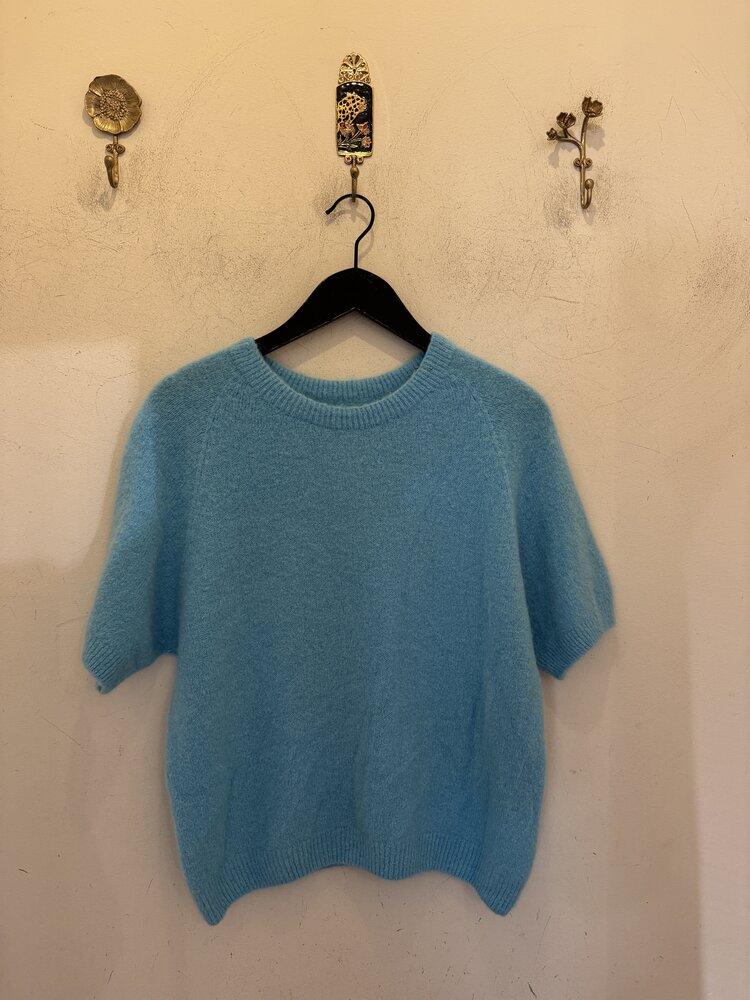 Just be Jolie Jade Cashmere Knit Aqua Blue