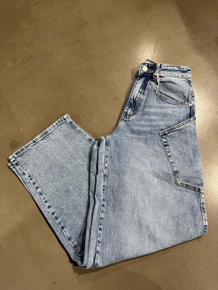 Just be Jolie The Ballon Jeans Pocket Side Blue