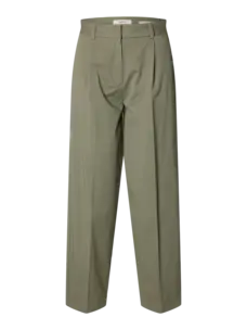 Selected Femme Barrel Mille HW Pant Noos  Vetiver