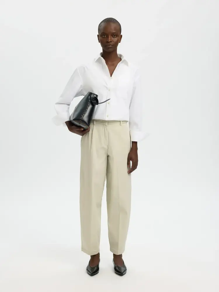 Selected Femme Barrel Mille HW Pant Noos Moonstruck