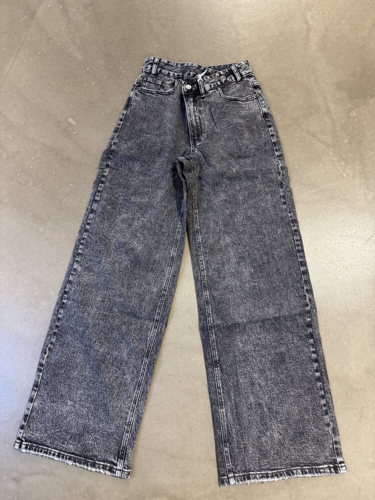 Just be Jolie Fenny Asymetric Zip Jeans Grey