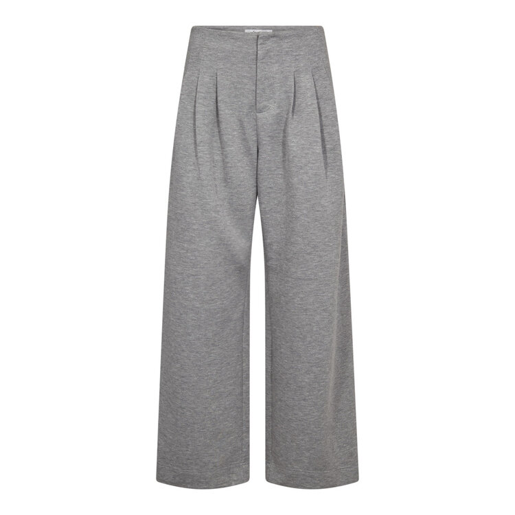 Co'Couture LanceCC Pleat LL Sweatpant Grey Melange