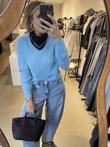 Just be Jolie Lucy Alpaca Sweater Light Blue