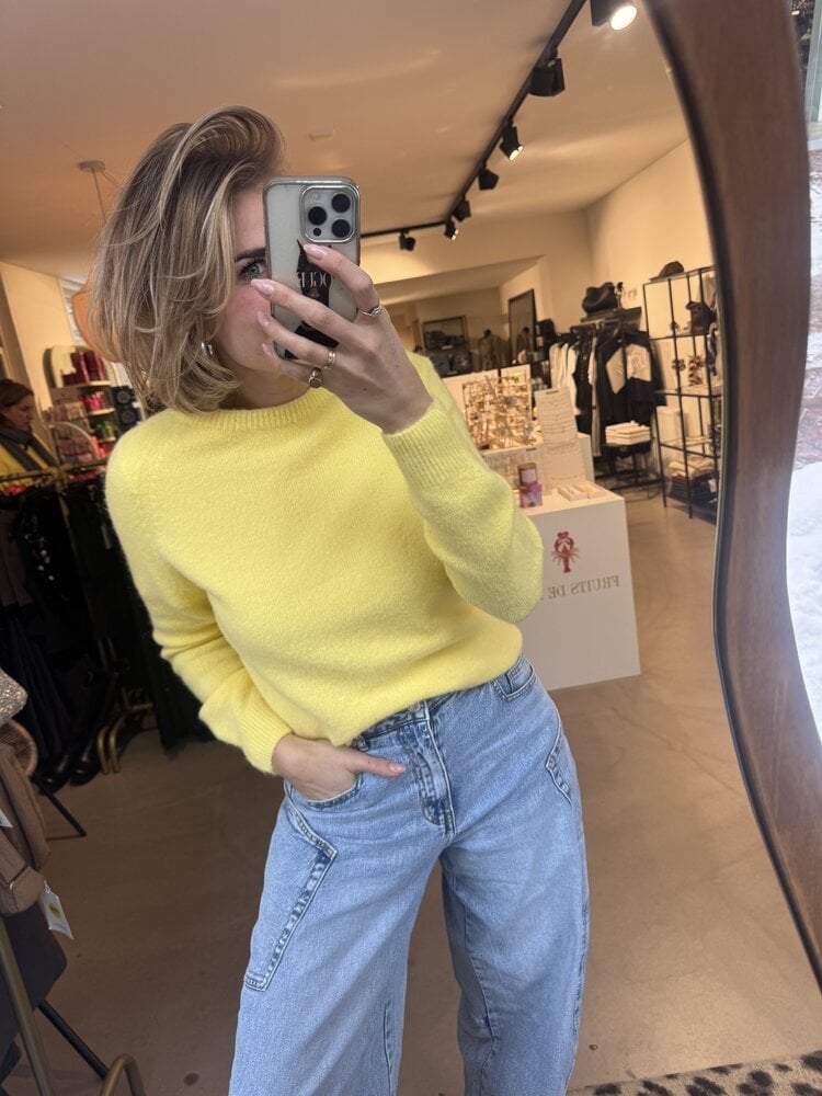 Just be Jolie Lucy Alpaca Sweater Yellow