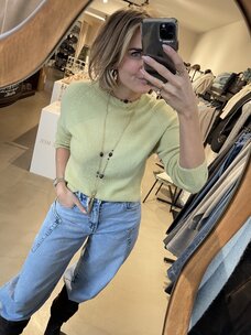 Just be Jolie Lucy Alpaca Sweater Pistache