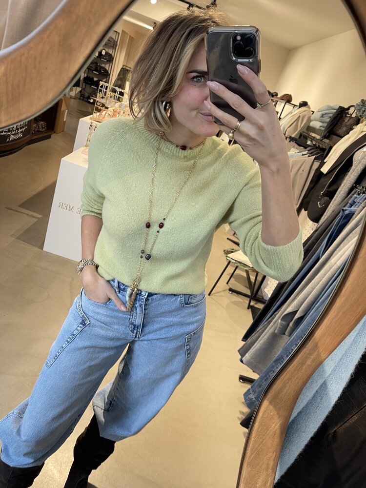 Just be Jolie Lucy Alpaca Sweater Pistache