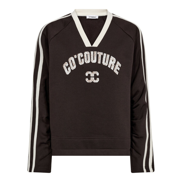 Co'Couture BatuCC Coco V-Sweat Dark Brown
