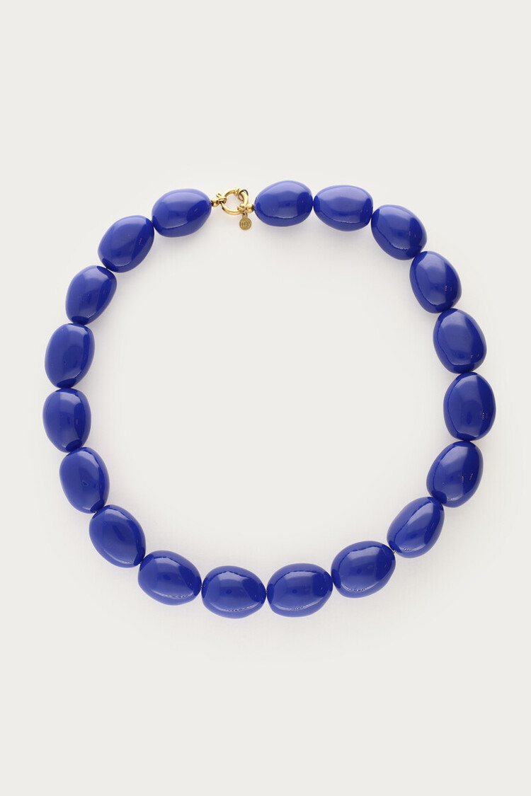 My Jewellery Necklace Chunky Beads Blue