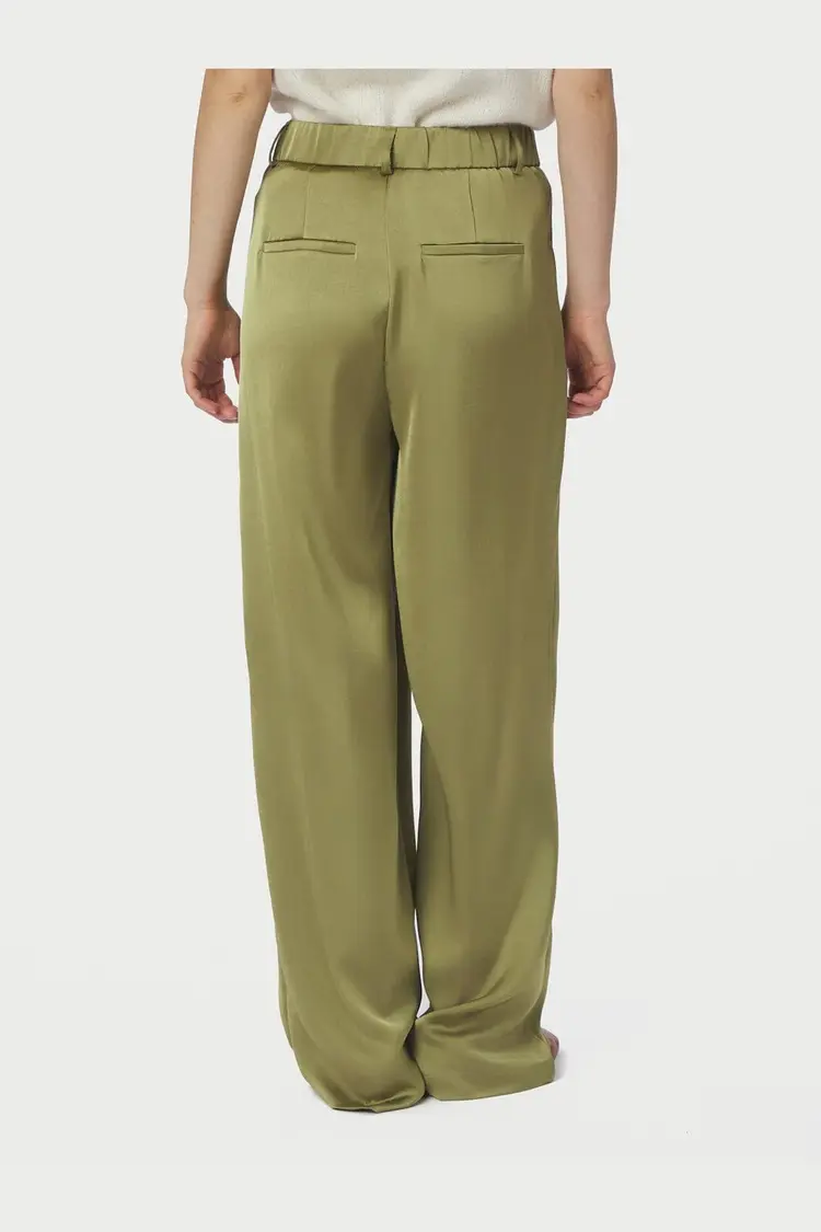 Neo Noir Emmett Heavy Sateen Pants Sage Green