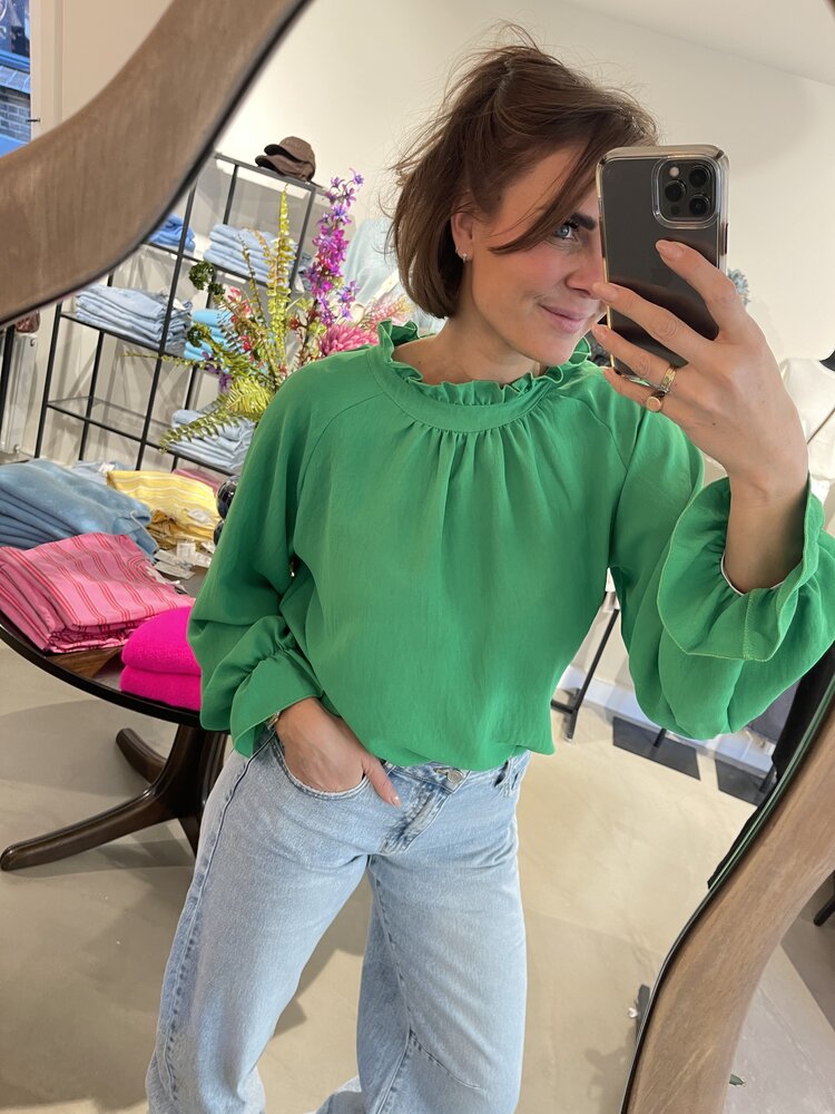 Just be Jolie Jill Blouse Apple Green