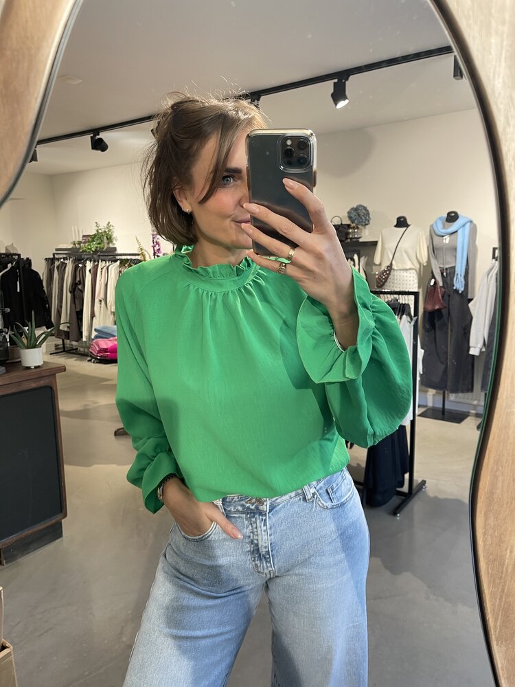 Just be Jolie Jill Blouse Apple Green