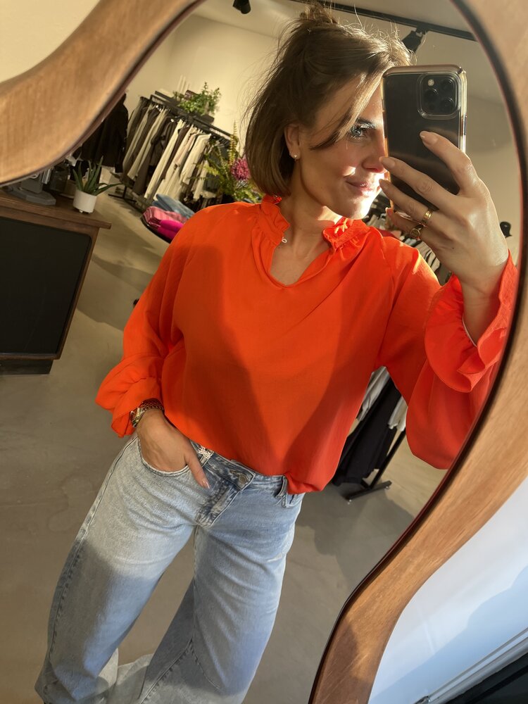 Just be Jolie Jill Blouse Orange