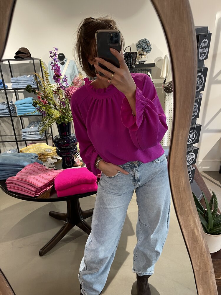 Just be Jolie Jill Blouse Fuchsia