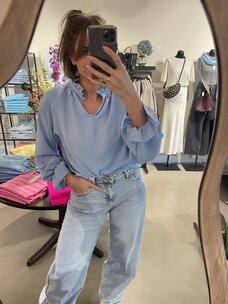 Just be Jolie Jill Blouse Sky Blue