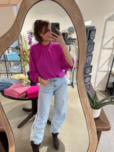 Just be Jolie Nikkie MW Jeans Barrel Fit Blue