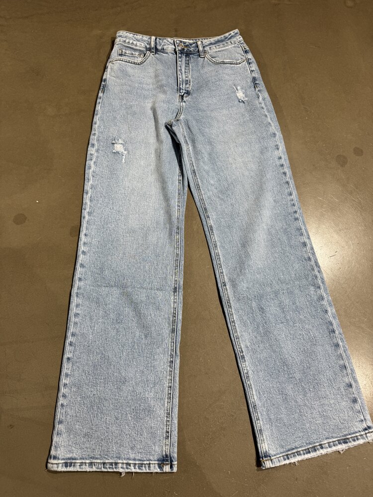 Just be Jolie Xavie Wide Leg Shredded Light Blue