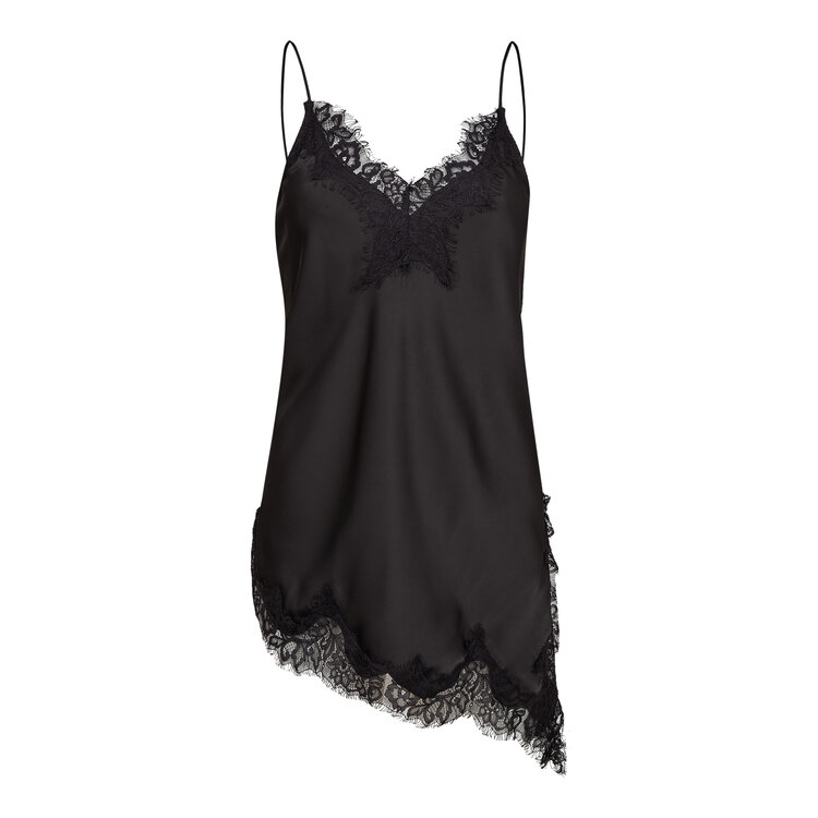 Haute L'Amitié Naomi Asym Lingerie Top Black