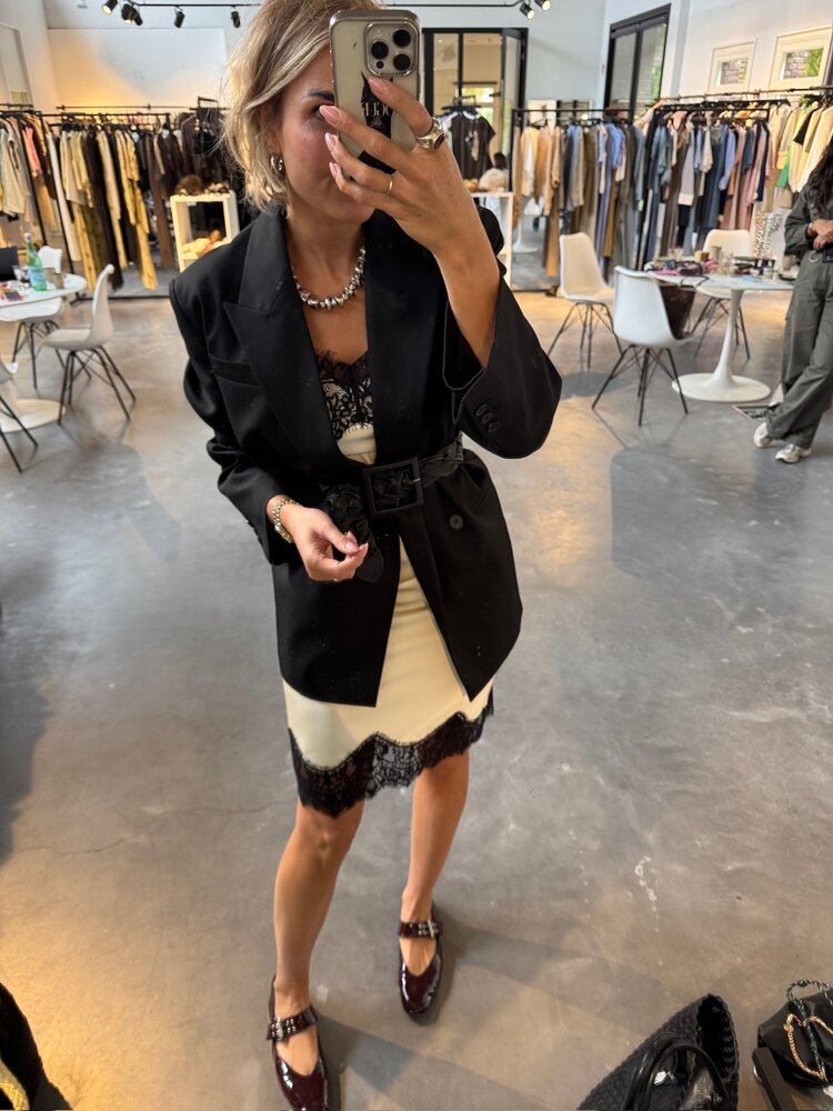 Haute L'Amitié Naomi Lingerie Pencil Skirt Pearl