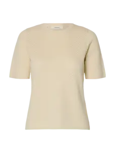 Selected Femme Helle New 2/4 Knit O-Neck Noos Birch