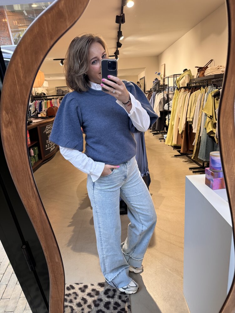 Just be Jolie Lizz  Denim Light Blue Dad Fit