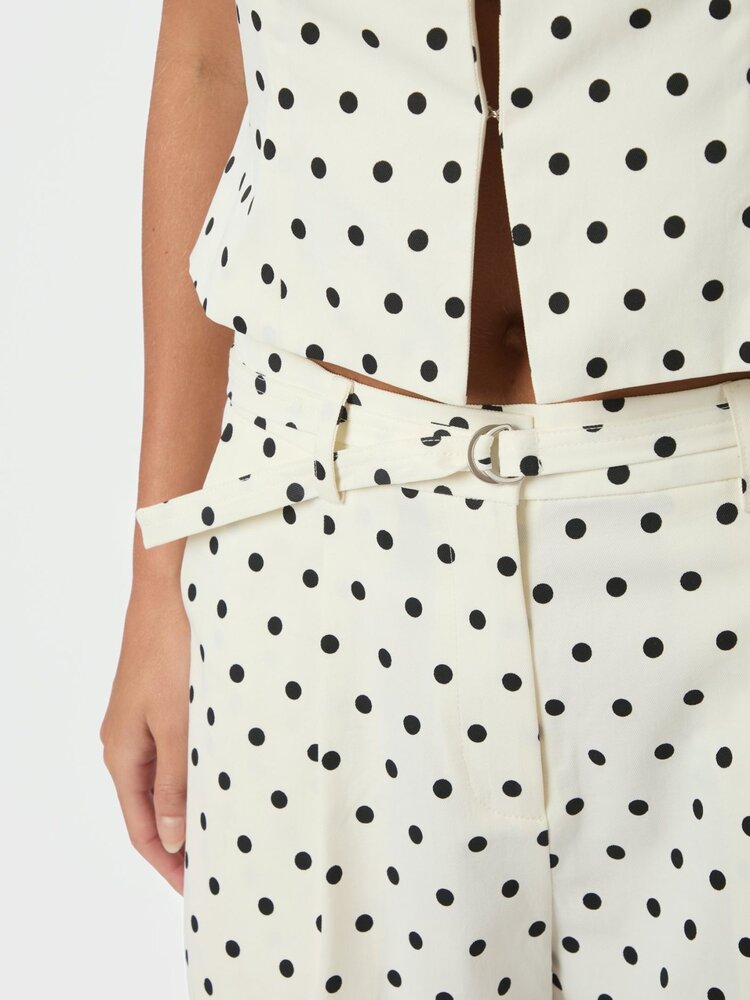 Neo Noir Malba Dot Pants White