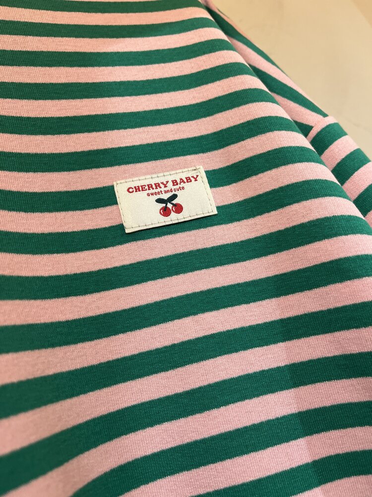 Just be Jolie Emma Stripe Top Pink Green