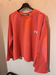 Just be Jolie Emma Stripe Top Pink Orange