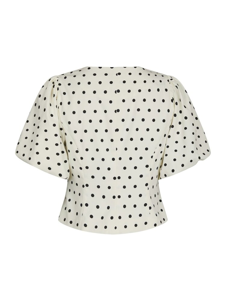 Neo Noir Anela Dot Blouse White