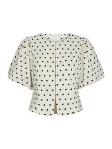 Neo Noir Anela Dot Blouse White