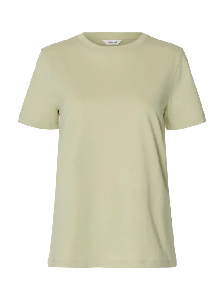 Selected Femme Myessential SS O-Neck Tee Noos Lint