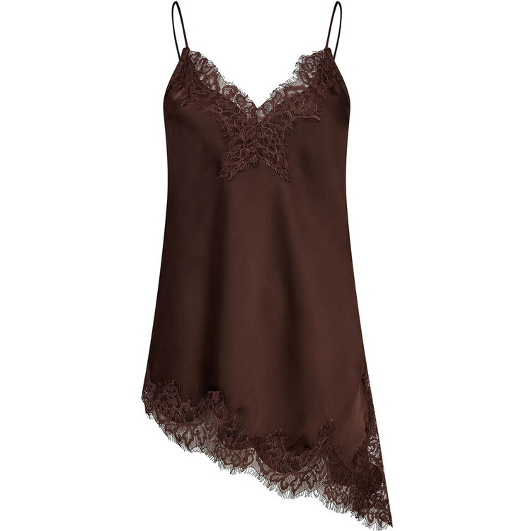Haute L'Amitié Naomi Asym Lingerie Top Mocca