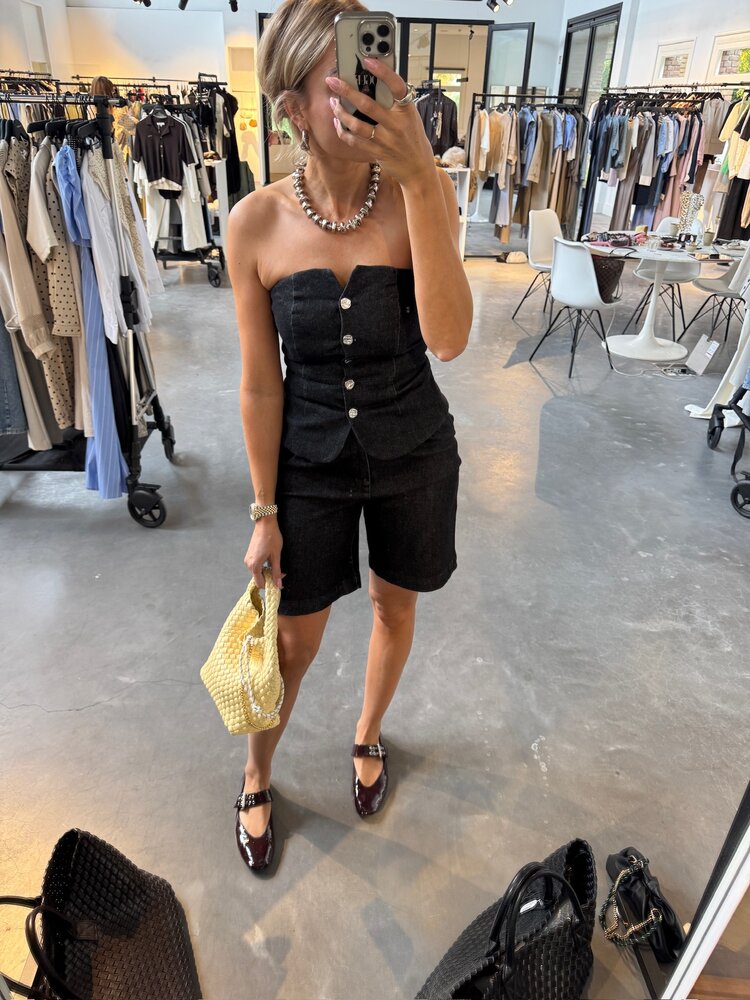 Co'Couture HelimaCC Pleat Shorts Black