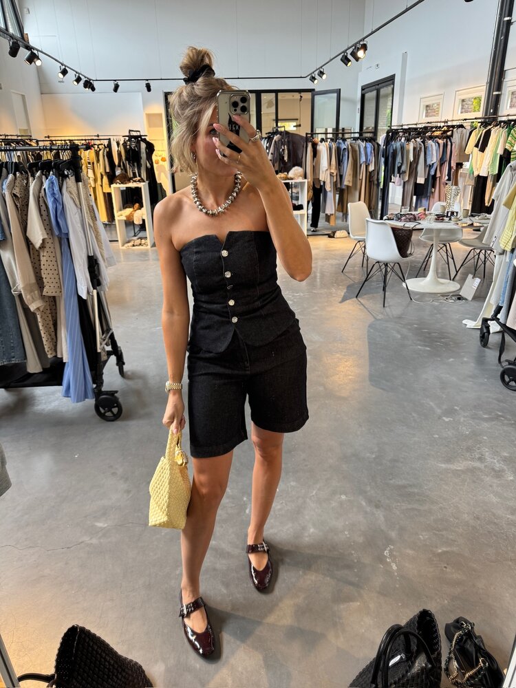 Co'Couture HelimaCC Corsage Top Black