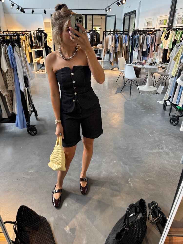 Co'Couture HelimaCC Corsage Top Black