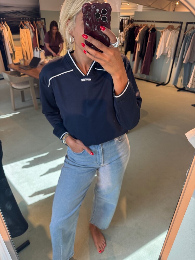 Modström Utopiamd LS T-shirt Navy Sky