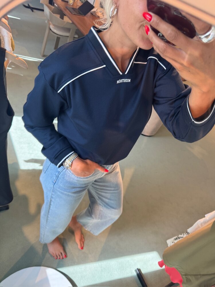 Modström Utopiamd LS T-shirt Navy Sky