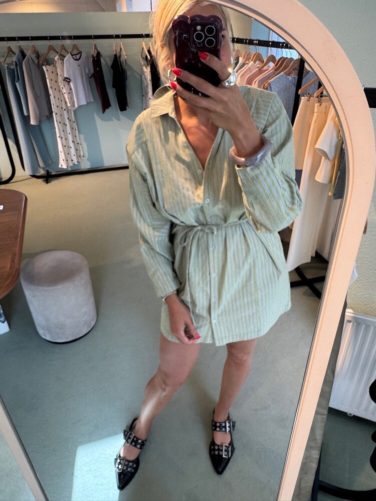 Modström UmekoMD Dress Tarragon Stripe