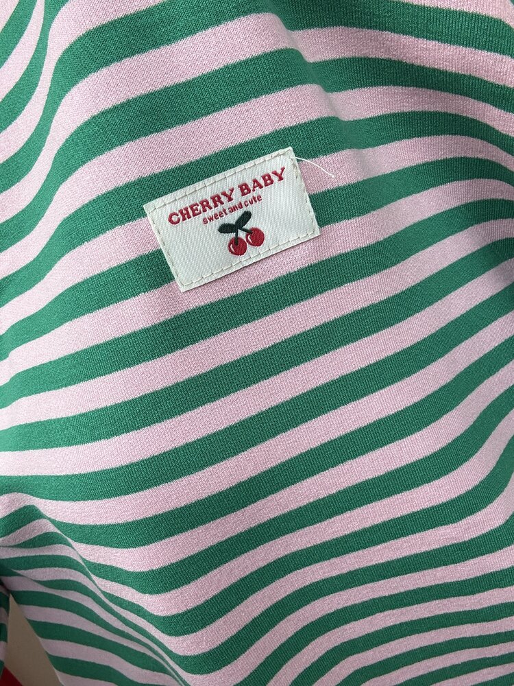 Just be Jolie Emma Stripe Top Pink Green