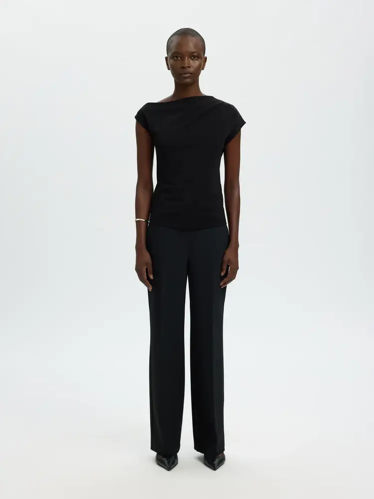 Selected Femme Molly SS Top Black