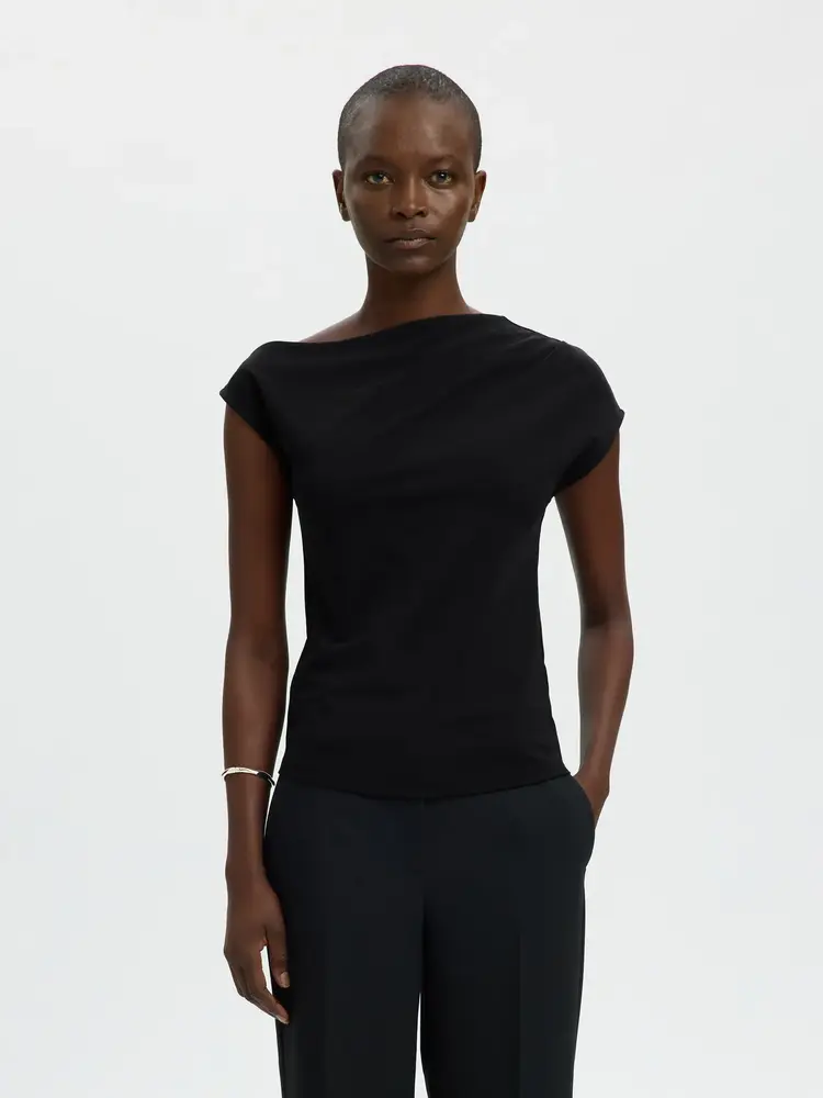 Selected Femme Molly SS Top Black