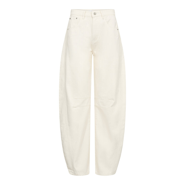 Haute L'Amitié Drew Barrel Panel Tall Jeans White