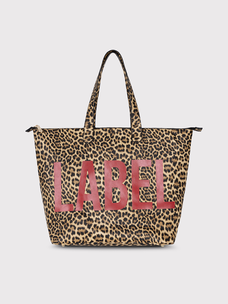 Alix The Label Ladies Woven Leopard Alix Shopper Animal