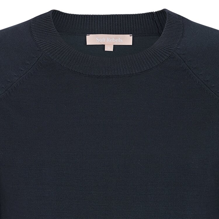 Soft Rebels Marla SS O-Neck Total Eclipse