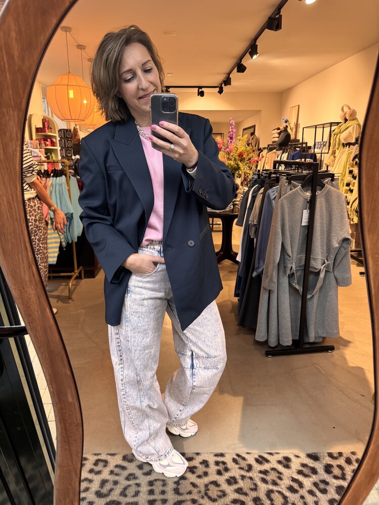 Haute L'Amitié Drew Barrel Panel Jeans Iced Rose