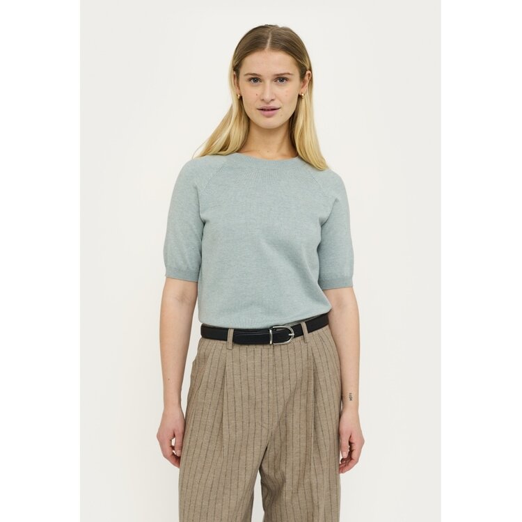 Soft Rebels Marla SS O-Neck Knit Abyss Melange