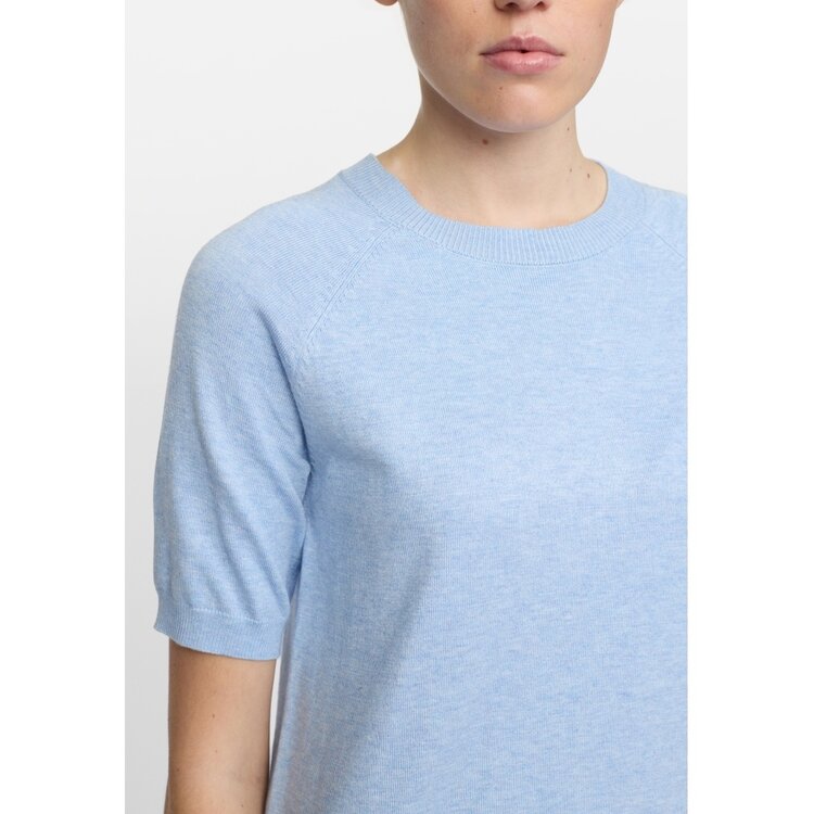 Soft Rebels Marla SS O-Neck Knit Windsurfer Melange