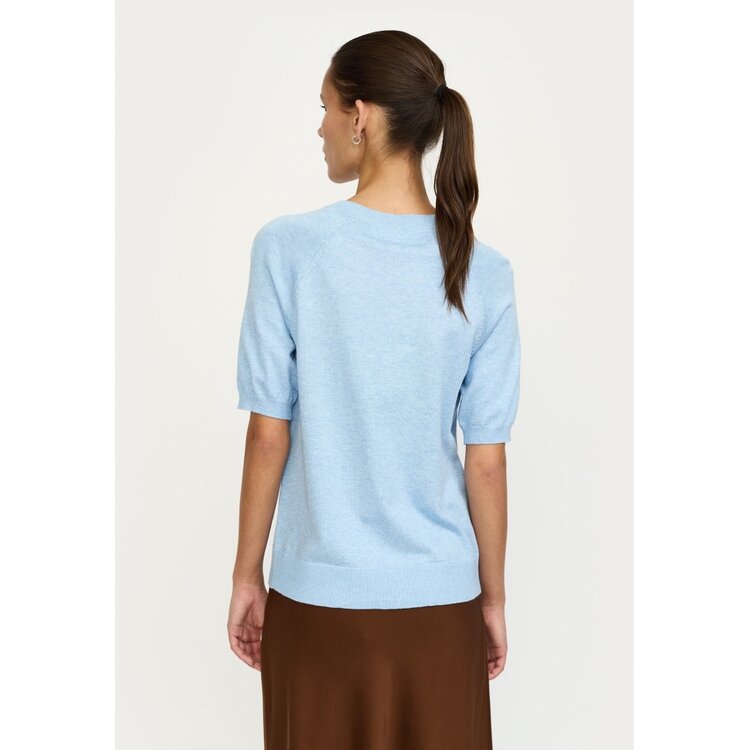 Soft Rebels Marla SS O-Neck Knit Windsurfer Melange